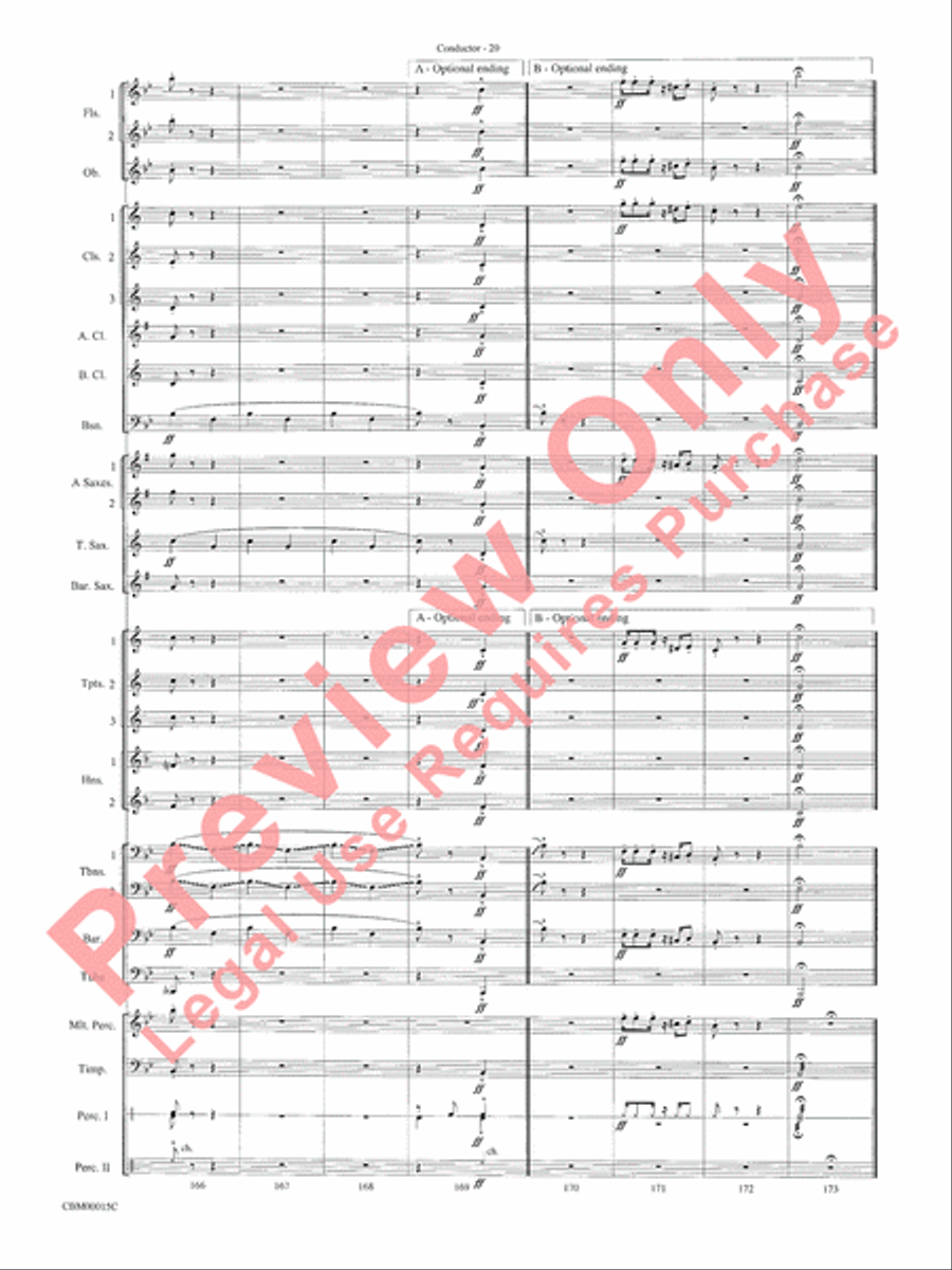 Cartoon Carnival Concert Band scores gallery preview page 23
