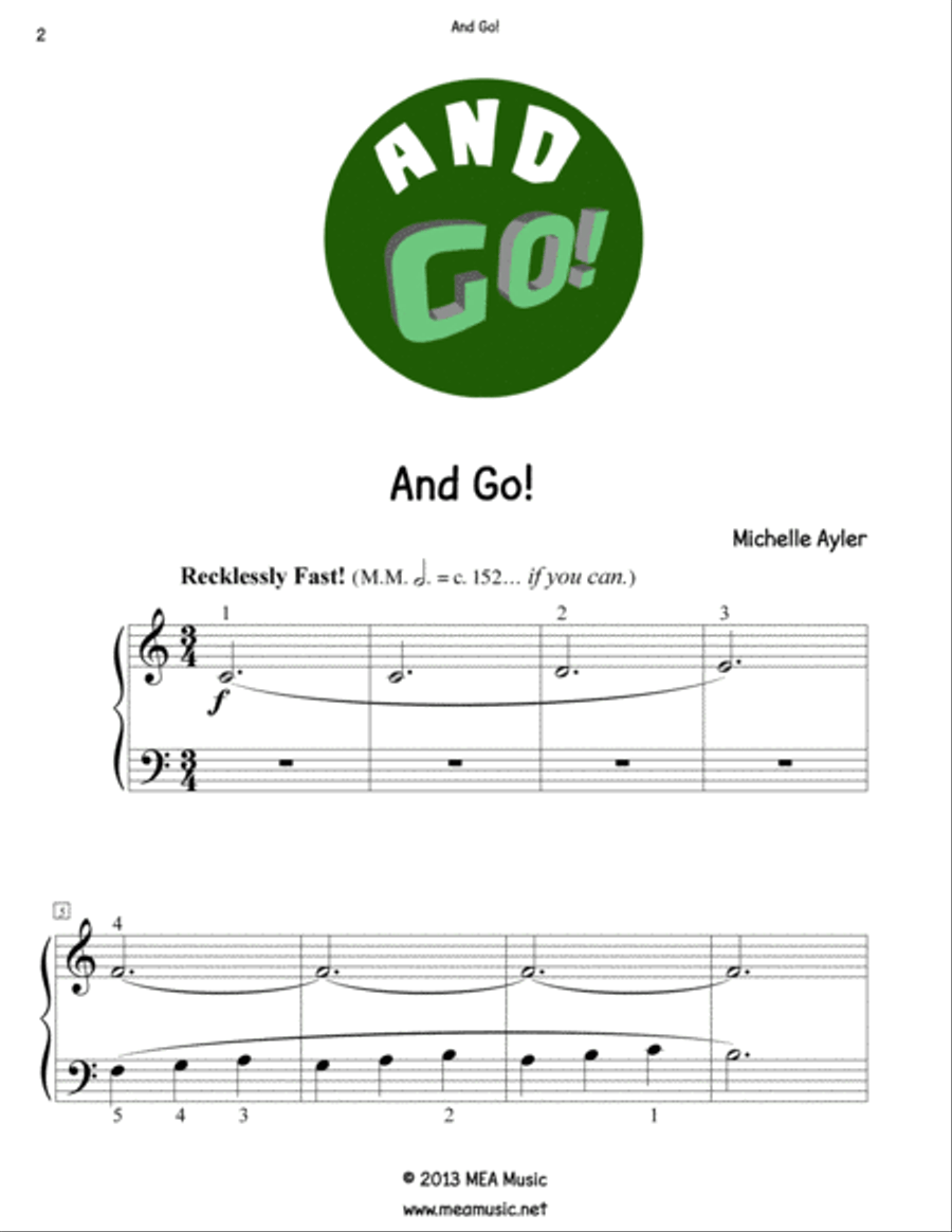 And Go Easy Piano scores gallery preview page 2