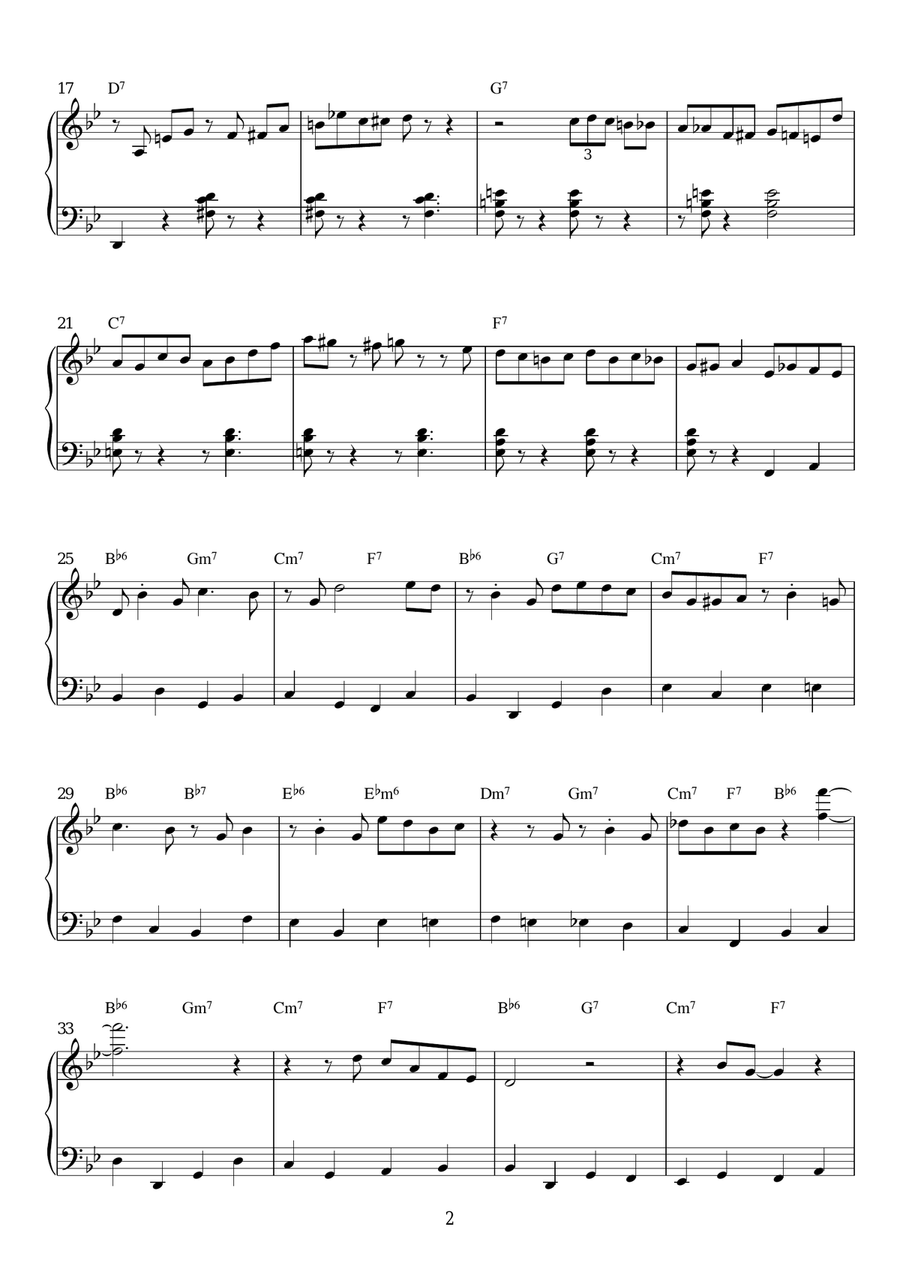 Oleo Piano Solo scores gallery preview page 2