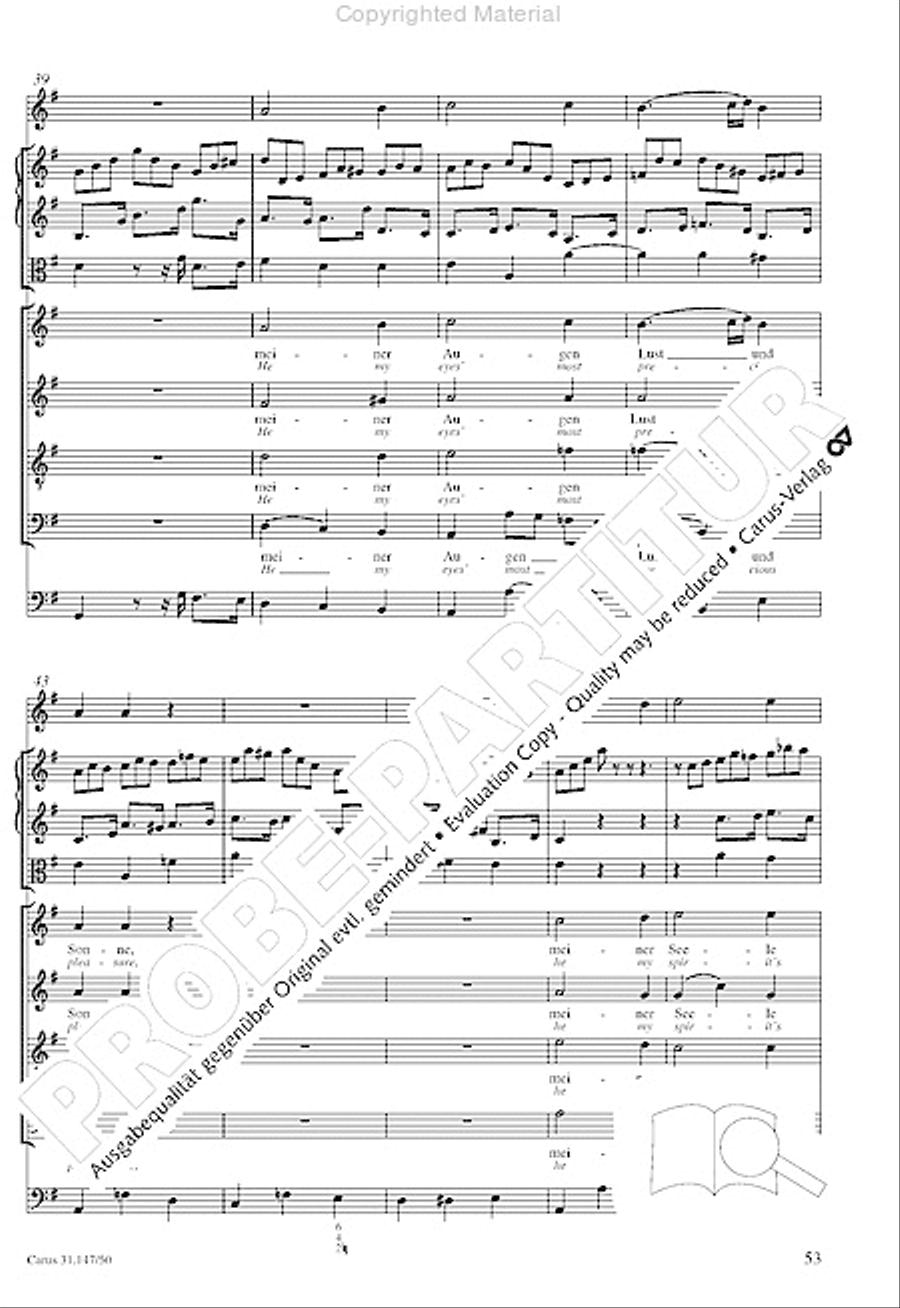 Heart and mouth and thought and action (Herz und Mund und Tat und Leben) (Herz und Mund und Tat und Leben) 4-Part scores gallery preview page 55