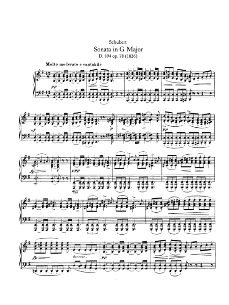 Piano Sonata No. 18 in G major - Franz Schubert