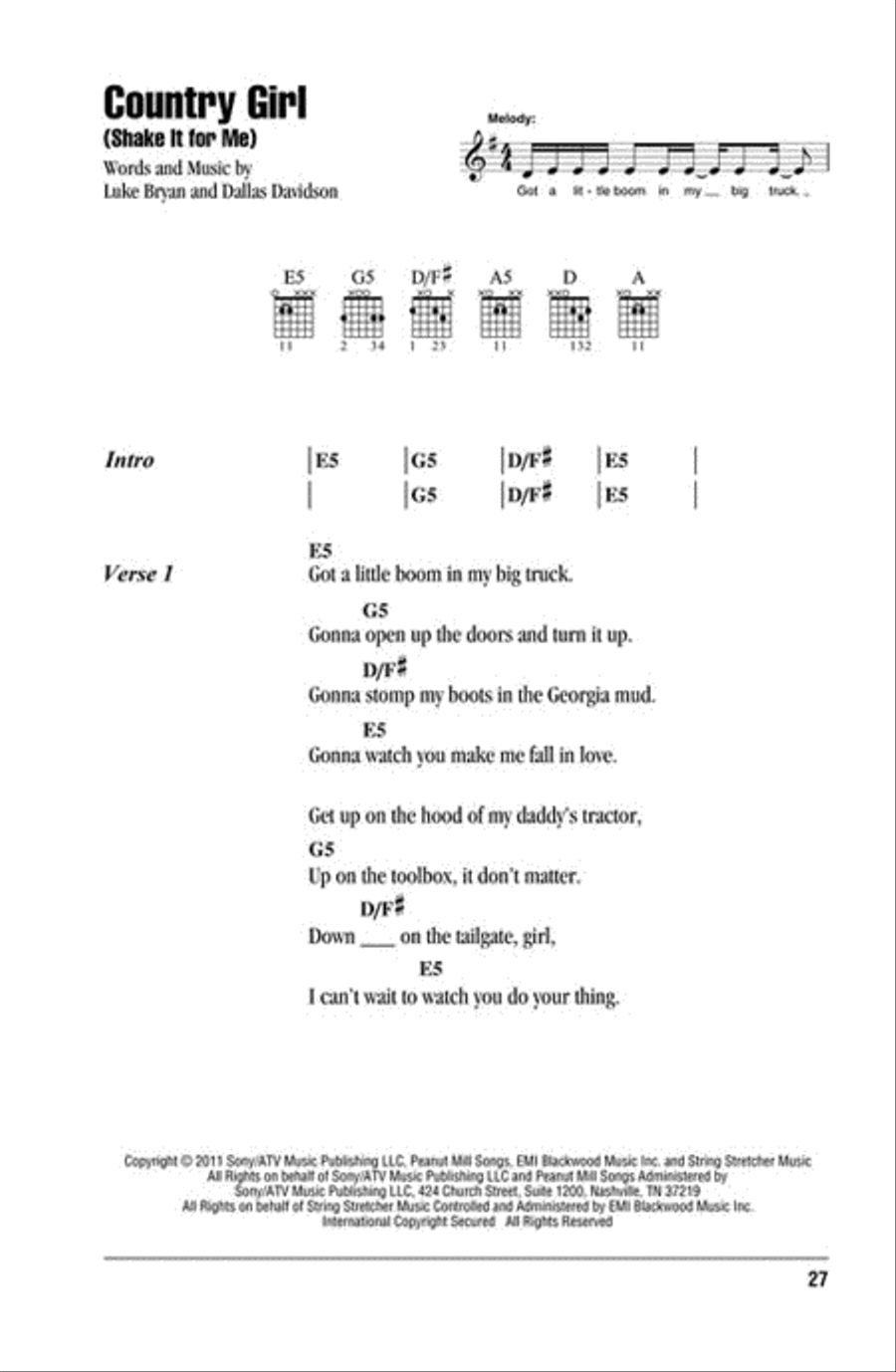 Country Hits - Guitar Chord Songbook Electric Guitar scores gallery preview page 4