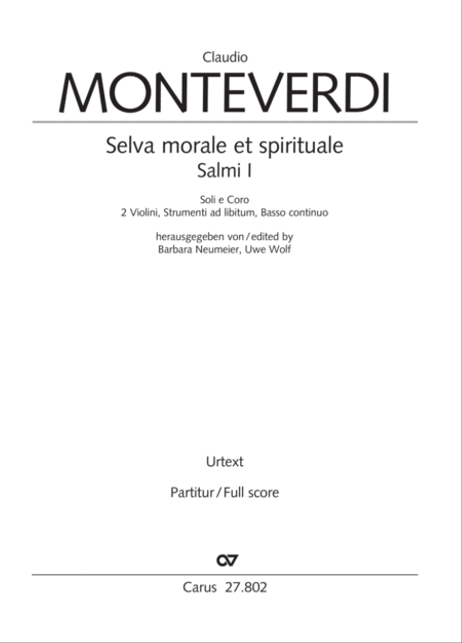 Salmi I (Selva morale e spirituale) Collection / Songbook scores gallery preview page 2