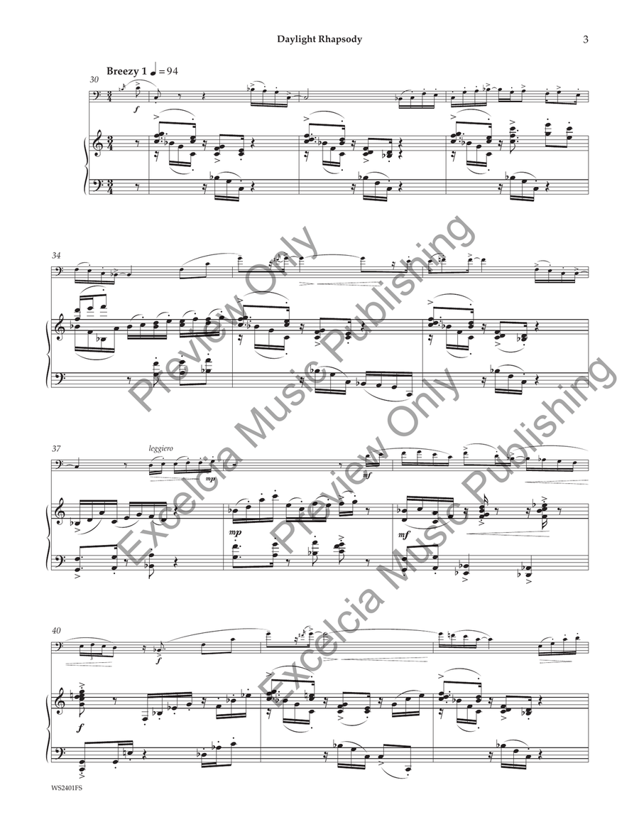 Daylight Rhapsody Piano Accompaniment scores gallery preview page 4