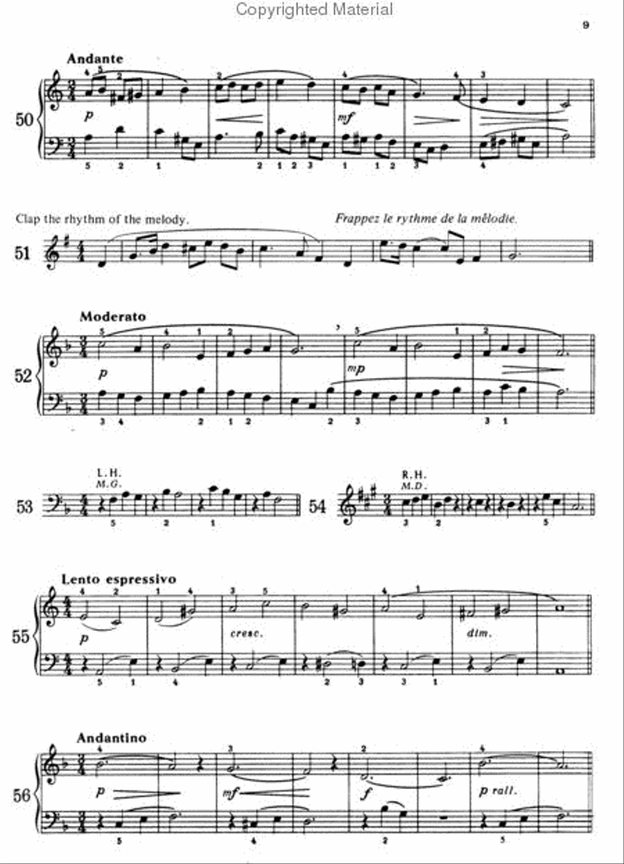 Practical Sight Reading Exercises for Piano Students, Book 5 Piano Method scores gallery preview page 2