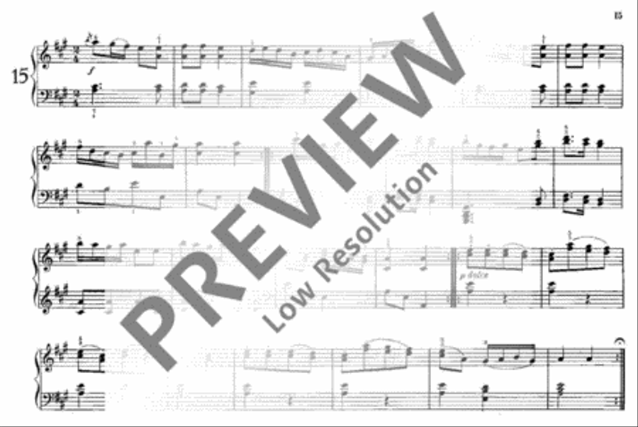 20 English Dances Piano Solo scores gallery preview page 18
