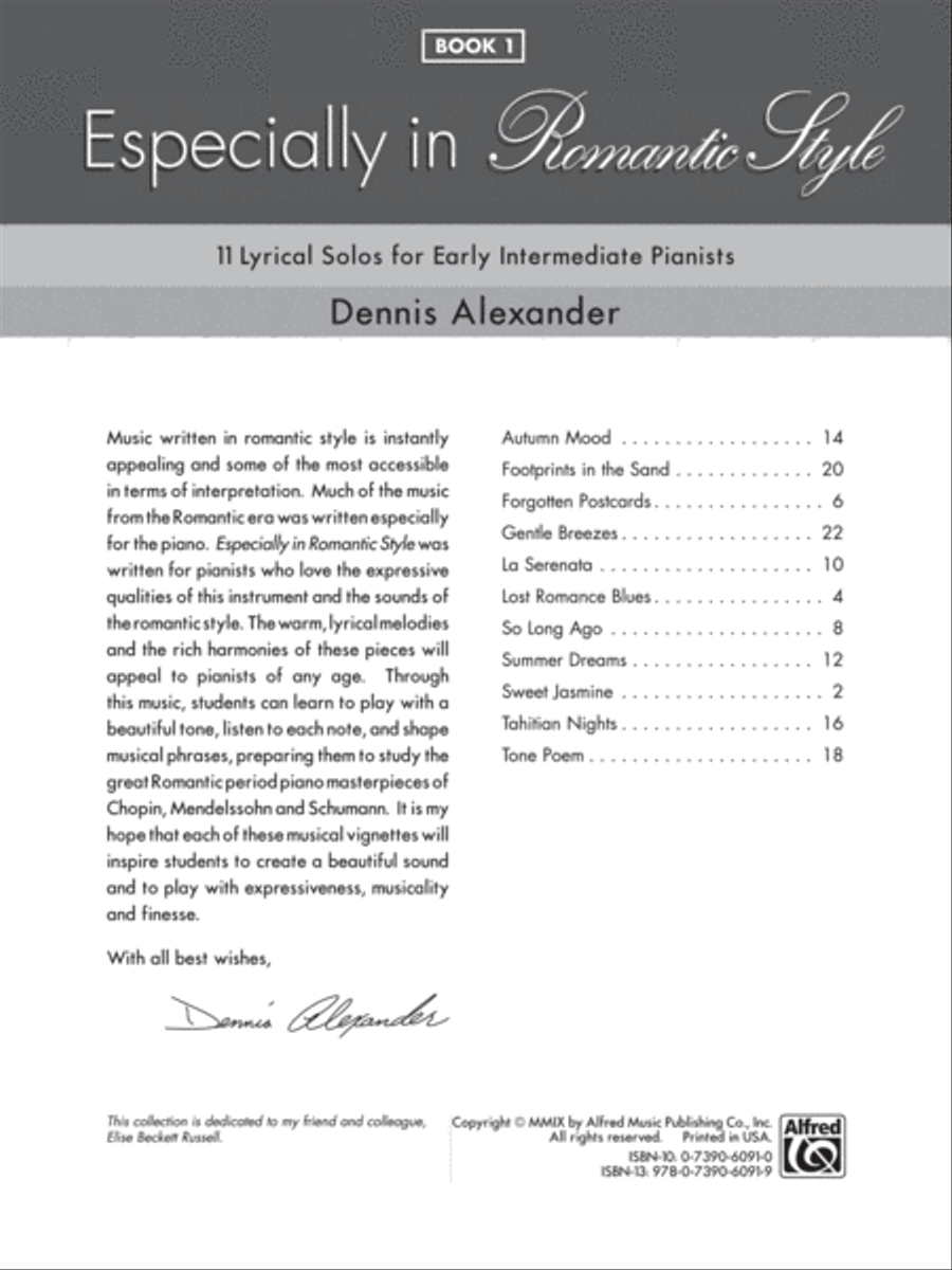 Especially in Romantic Style, Book 1 Piano Solo scores gallery preview page 2