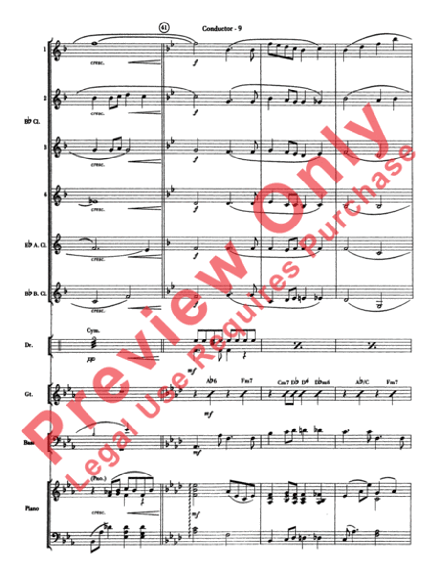 Have Yourself a Merry Little Christmas Clarinet Choir scores gallery preview page 10