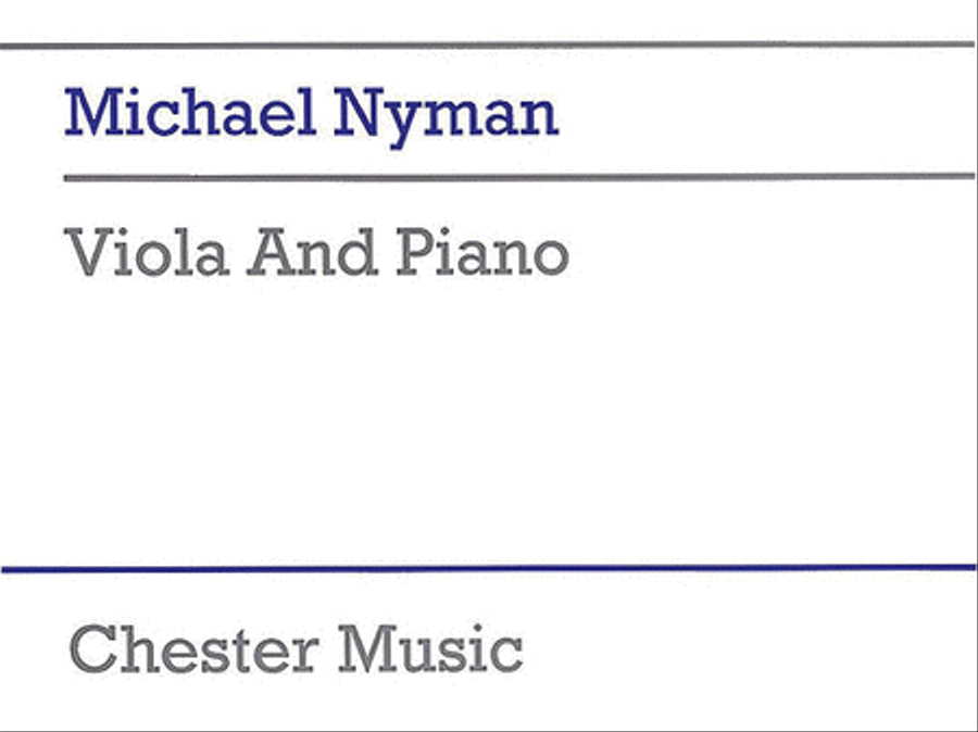 Michael Nyman: Viola And Piano