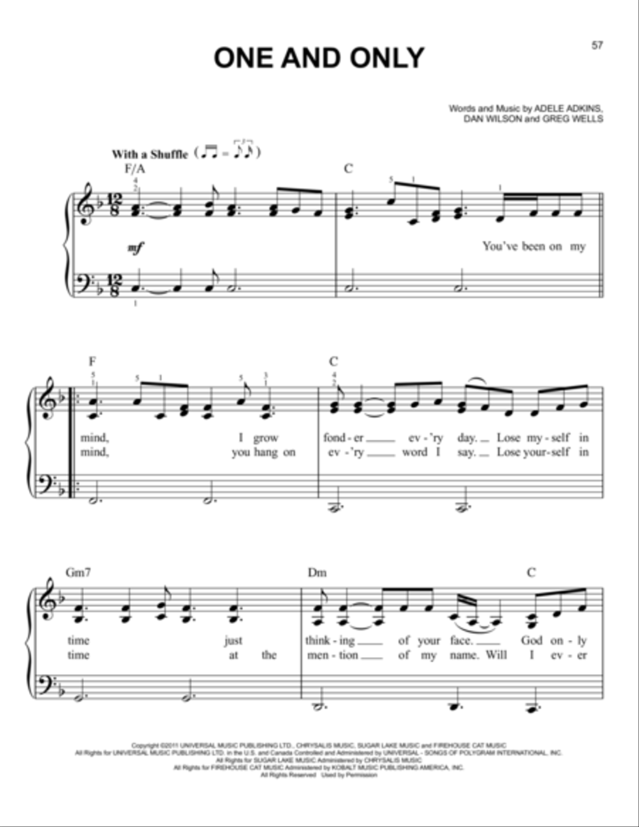 One And Only Voice scores gallery preview page 1