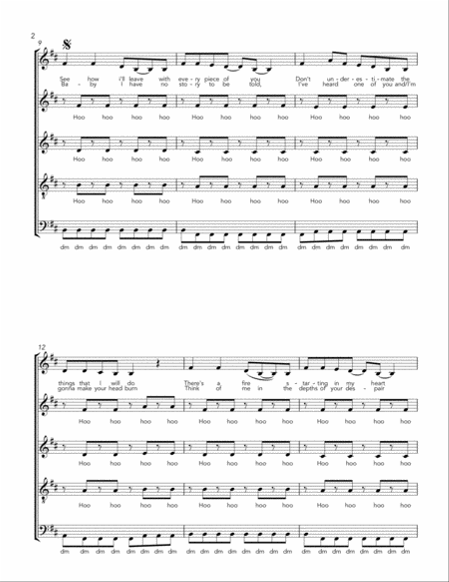 Rolling In The Deep A Cappella scores gallery preview page 2