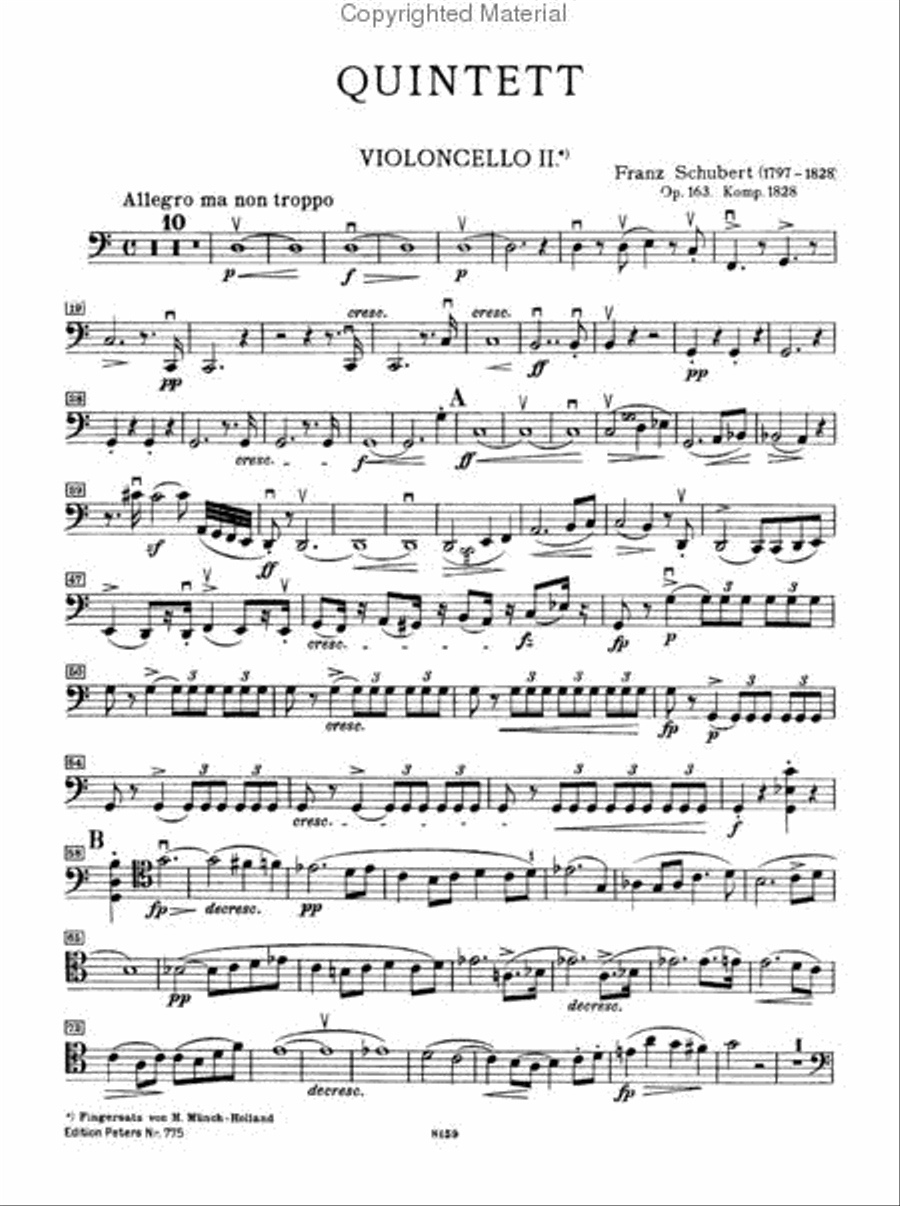Quintet, Op. 163 in C Major String Quintet scores gallery preview page 3