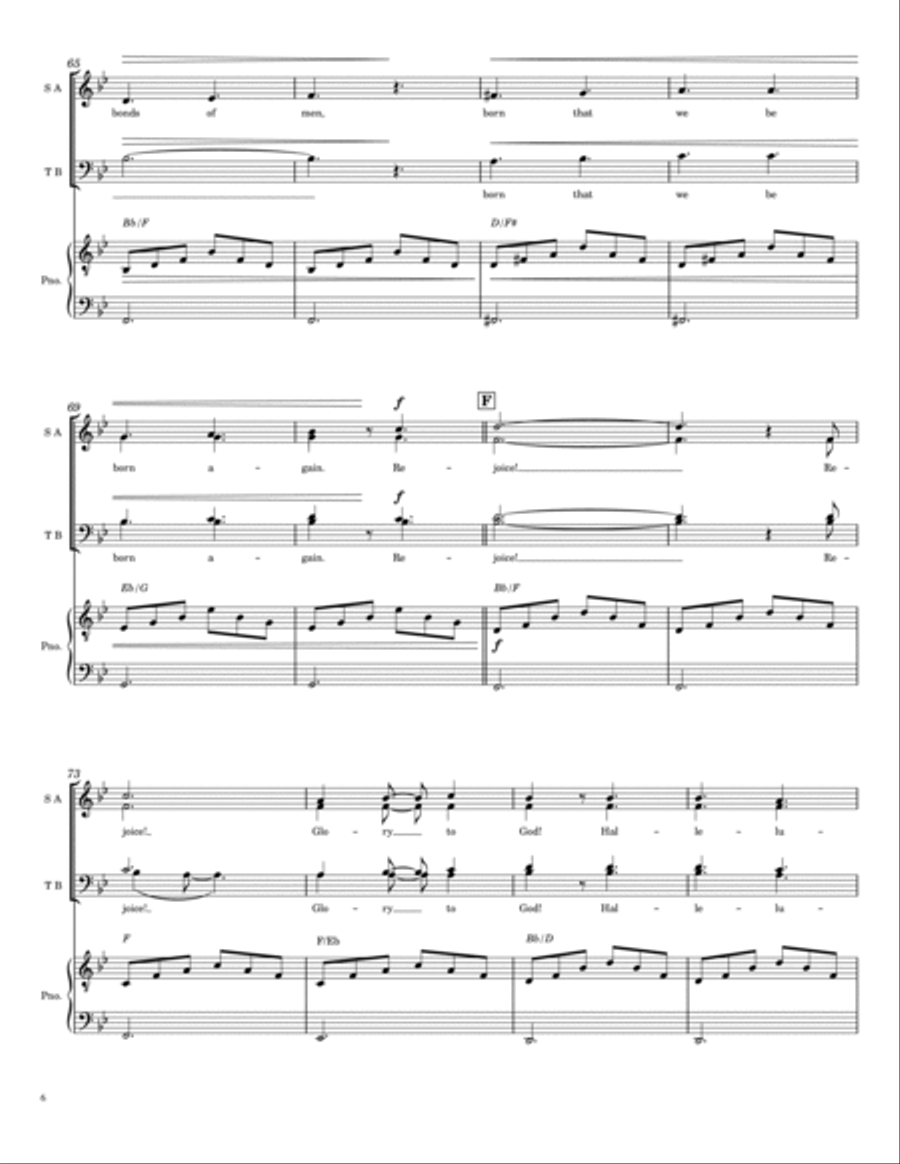 Love Came Down To Bethlehem 4-Part scores gallery preview page 6