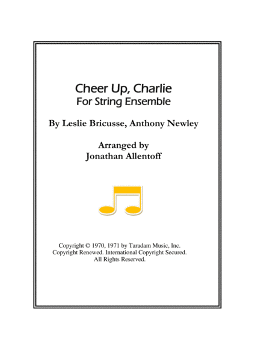 Cheer Up, Charlie String Orchestra scores gallery preview page 1