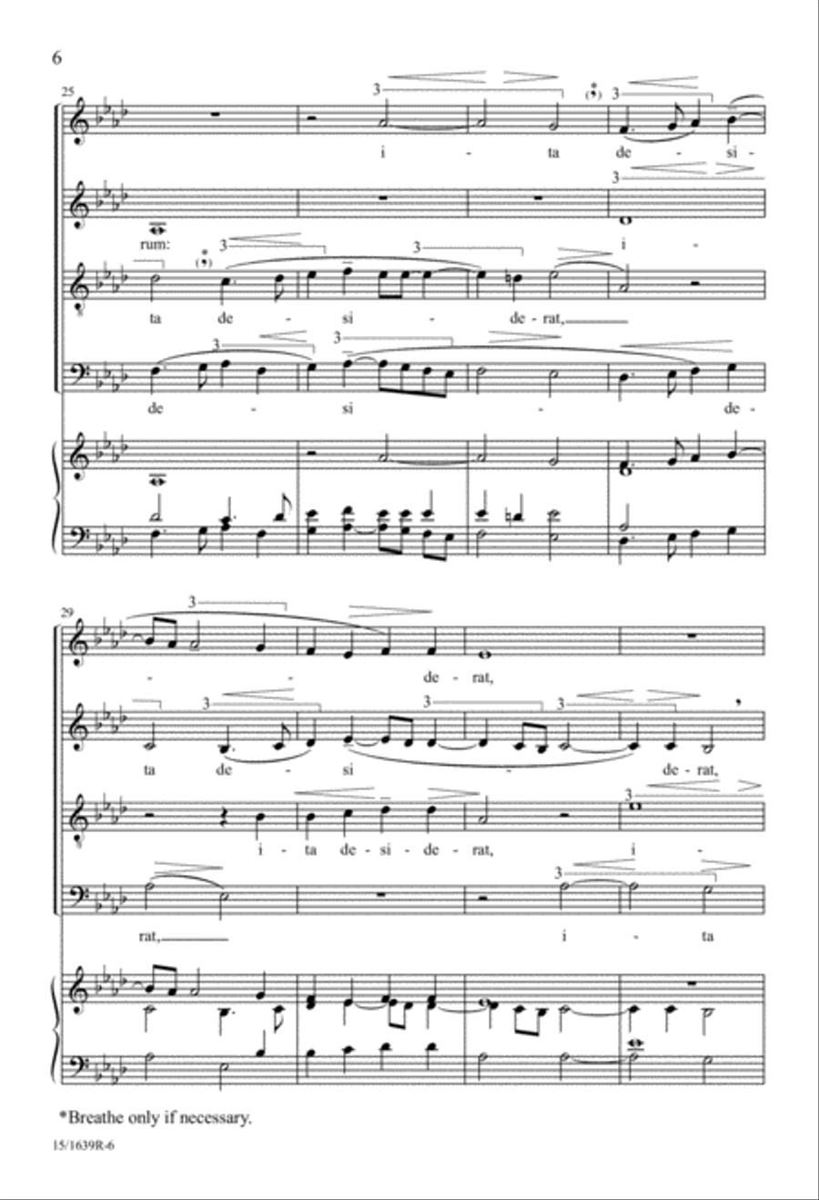 Motet Psalm 42 4-Part scores gallery preview page 7