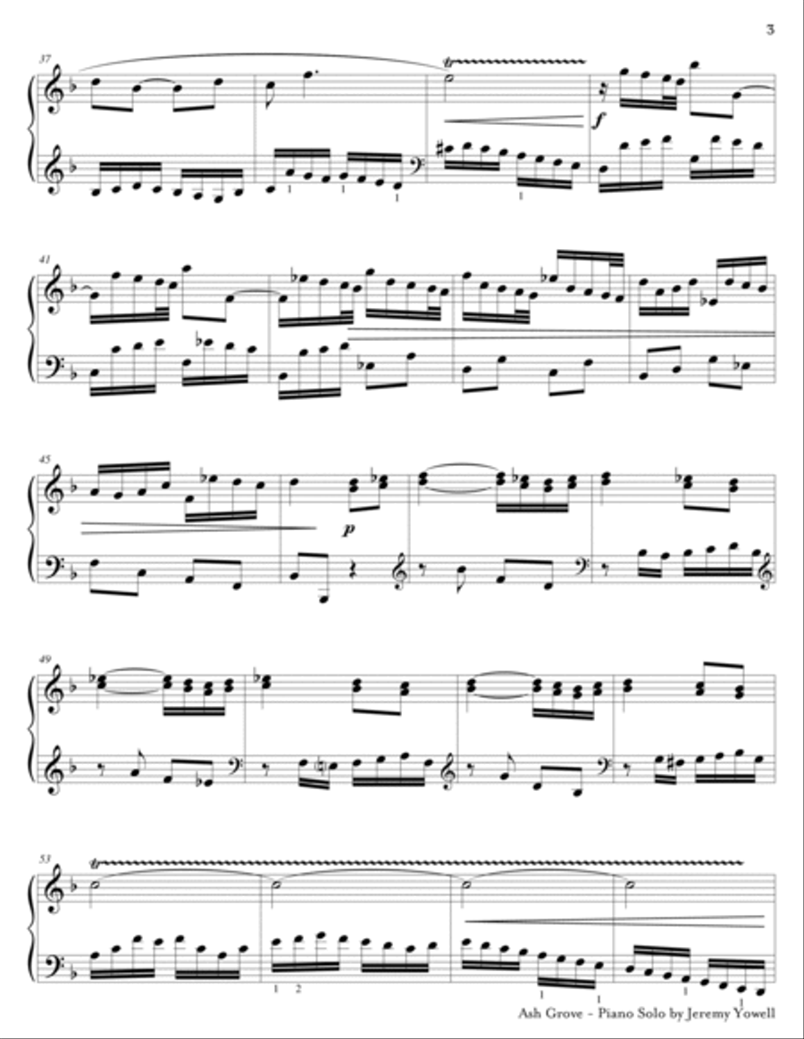 Ash Grove Piano Solo scores gallery preview page 3