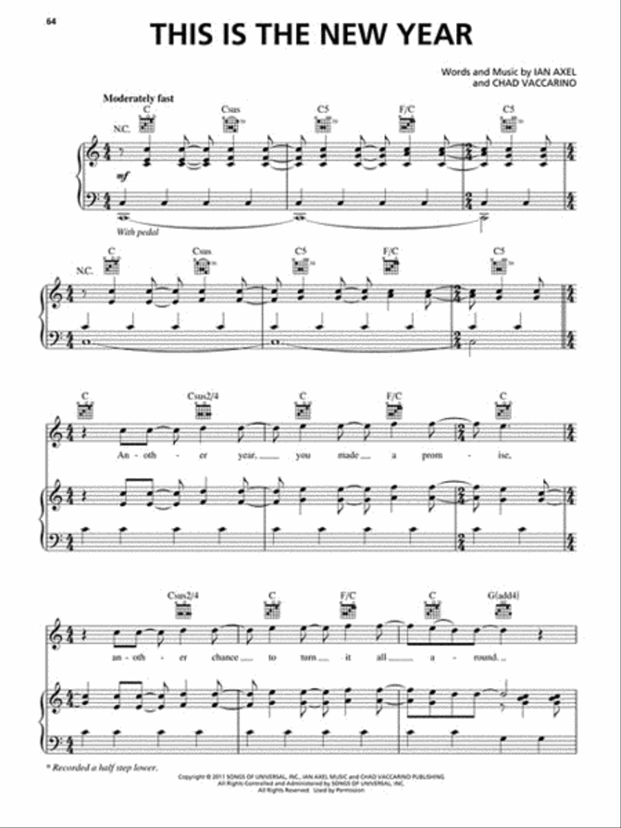 A Great Big World - Is There Anybody Out There? Piano, Vocal, Guitar scores gallery preview page 4