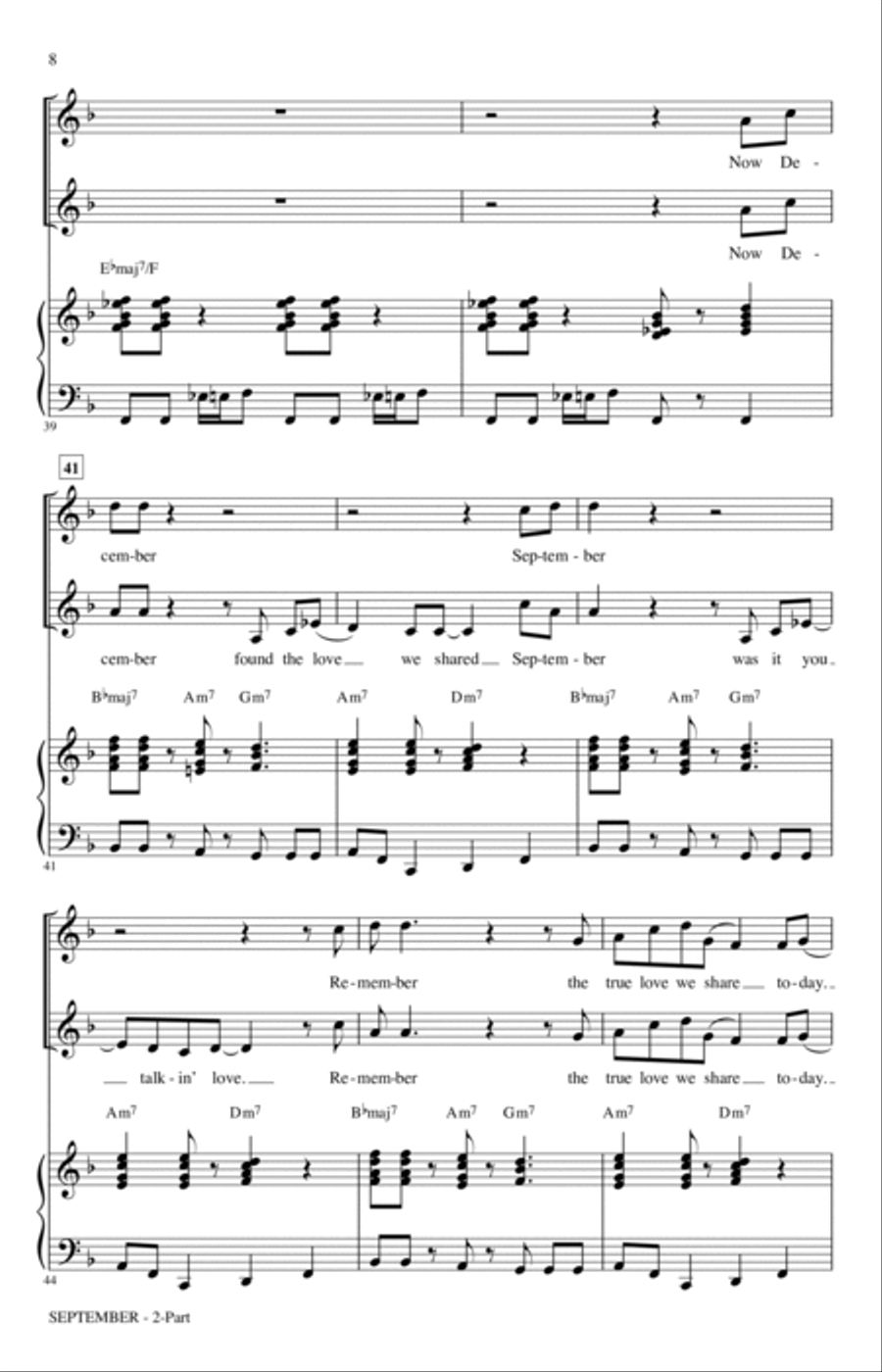 September (arr. Roger Emerson) 2-Part scores gallery preview page 6