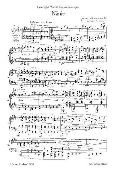 Nanie Op. 82