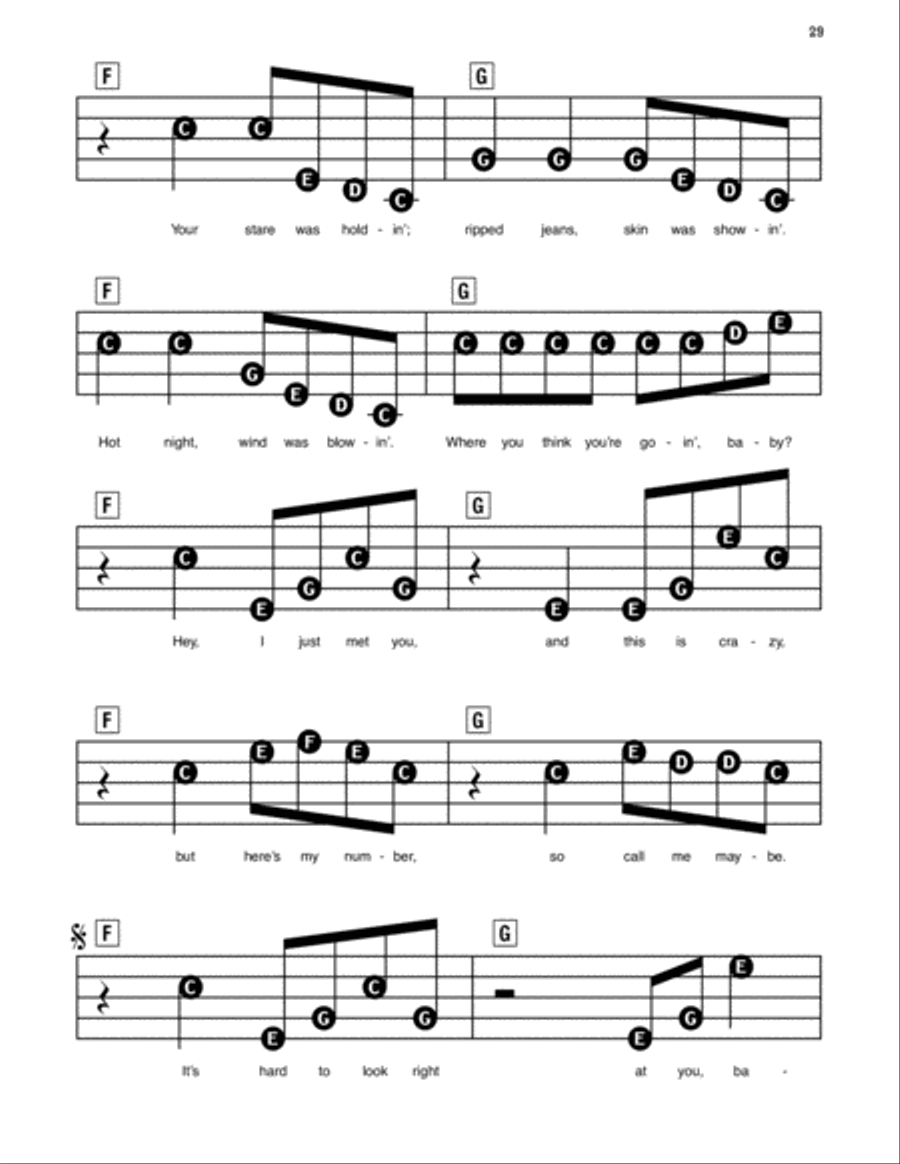Call Me Maybe Electronic Keyboard scores gallery preview page 2