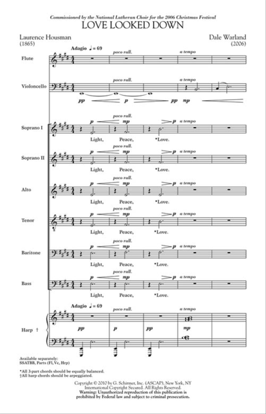 Love Looked Down Choir scores gallery preview page 2