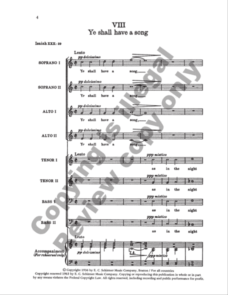 Have Ye Not Known? & Ye Shall Have a Song SSAATTBB scores gallery preview page 4