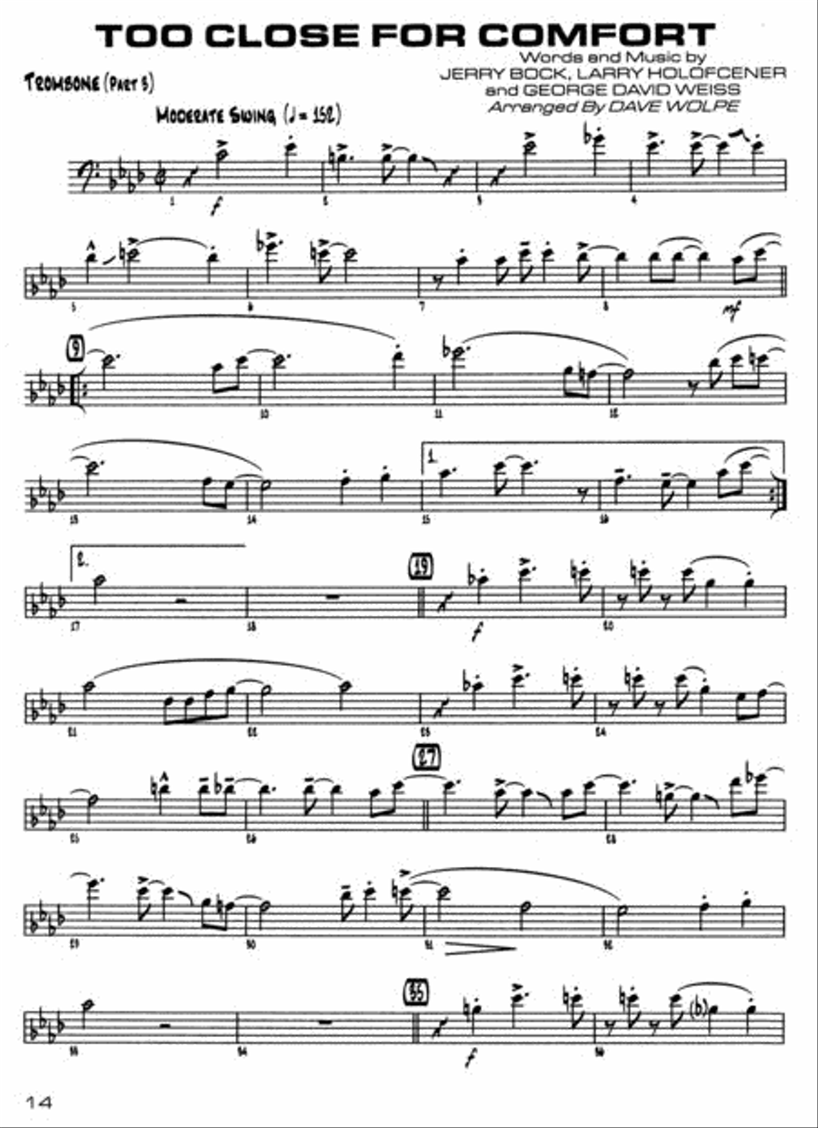 Alfred Jazz Combo Collection (Trombone) Jazz Ensemble scores gallery preview page 2