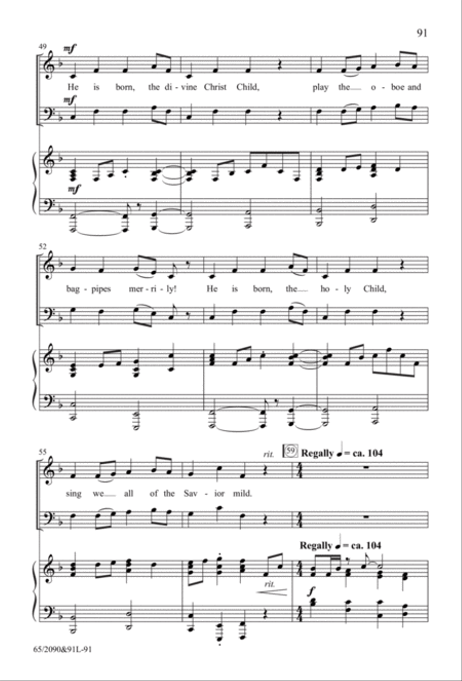 The Glory of Christmas - SATB with Performance CD 4-Part scores gallery preview page 46
