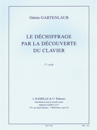 Le Dechiffrage Par La Decouverte Du Clavier (piano Solo)
