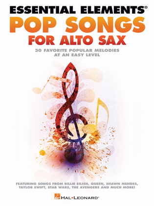 Book cover for Essential Elements Pop Songs for Alto Saxophone