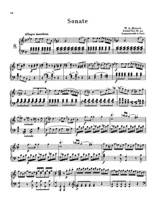 Book cover for Mozart: Piano Sonata No. 8 in A Minor