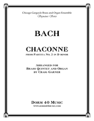 Book cover for Chaconne (for Brass Quintet and Organ)
