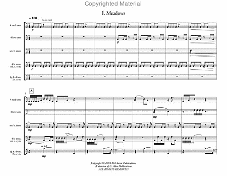 Mountain Images by J.B. Smith Marimba - Sheet Music