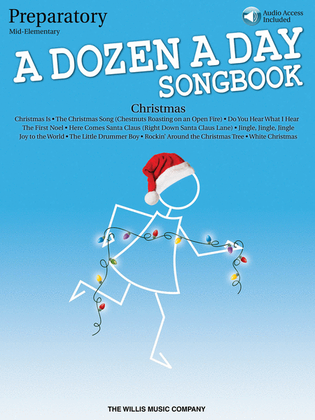 Book cover for A Dozen a Day Christmas Songbook - Preparatory
