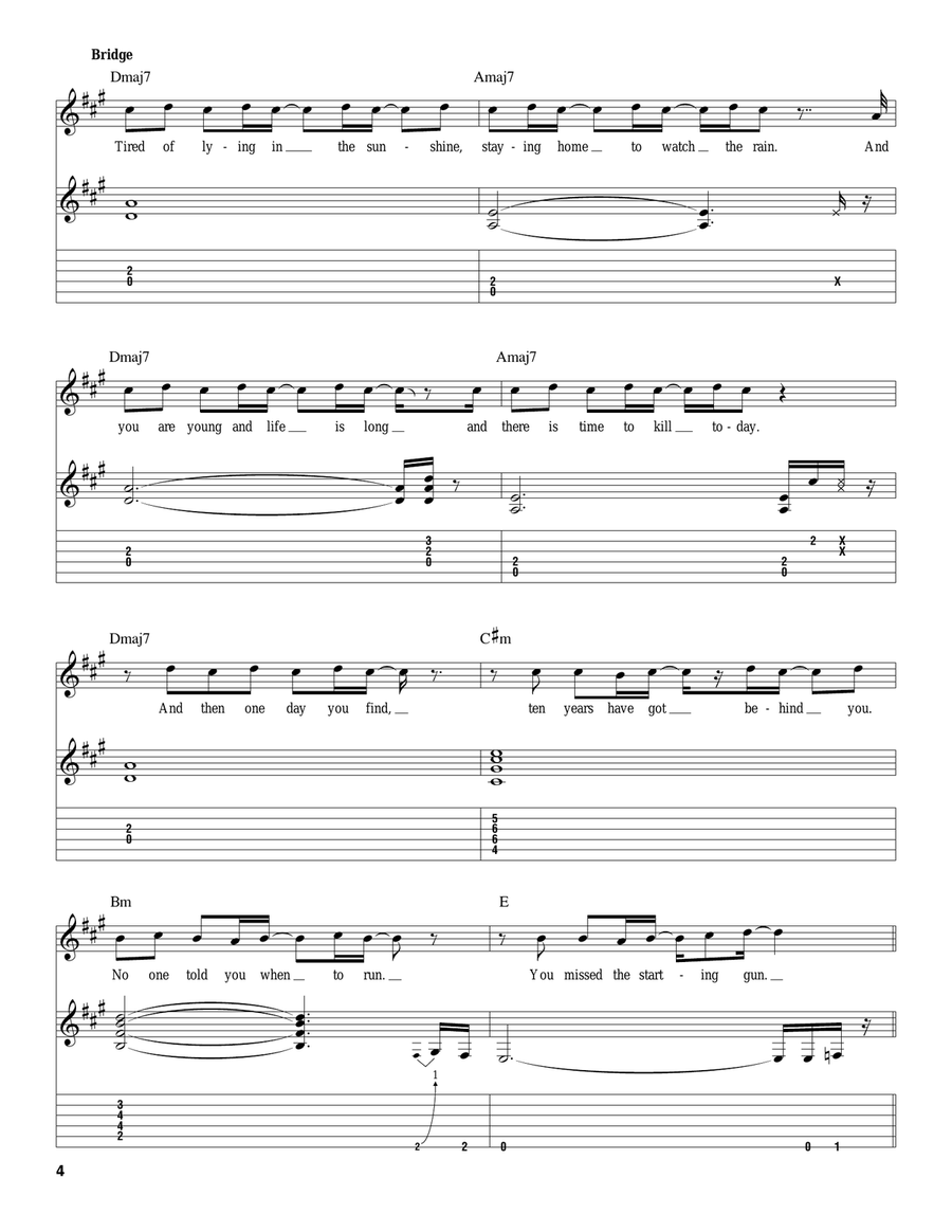 Time Acoustic Guitar scores gallery preview page 4