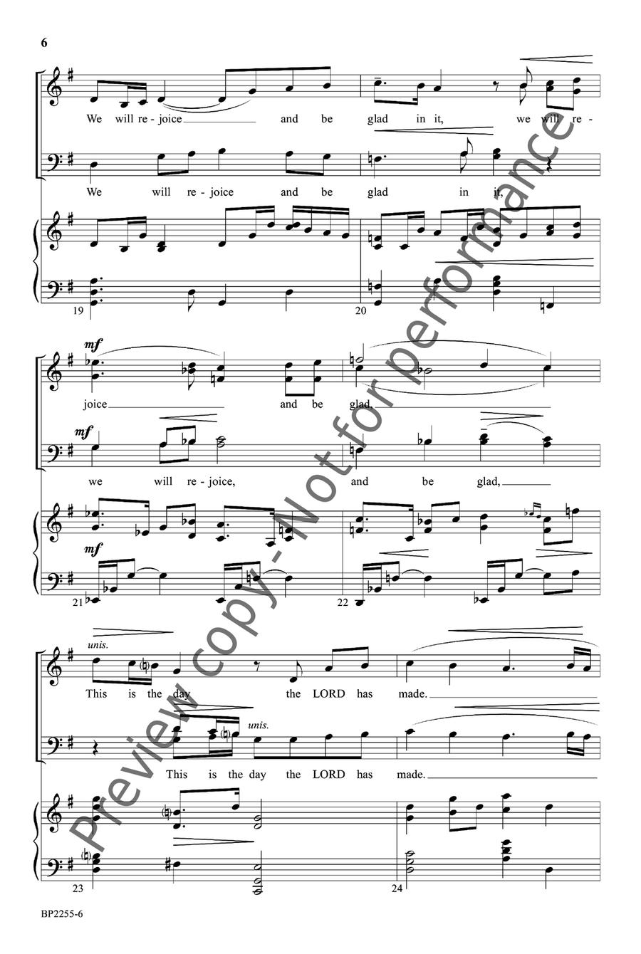 This Is The Day (Forrest) 4-Part scores gallery preview page 7