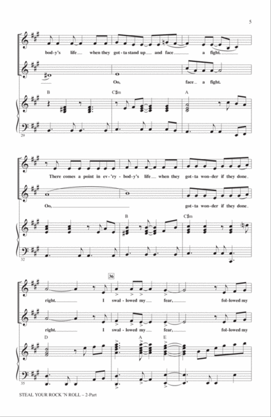 Steal Your Rock 'N Roll 2-Part scores gallery preview page 4
