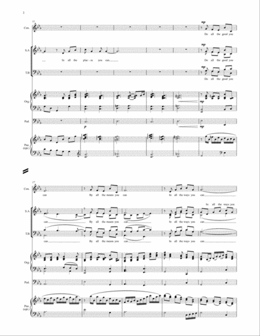 All the good you can Choir scores gallery preview page 2