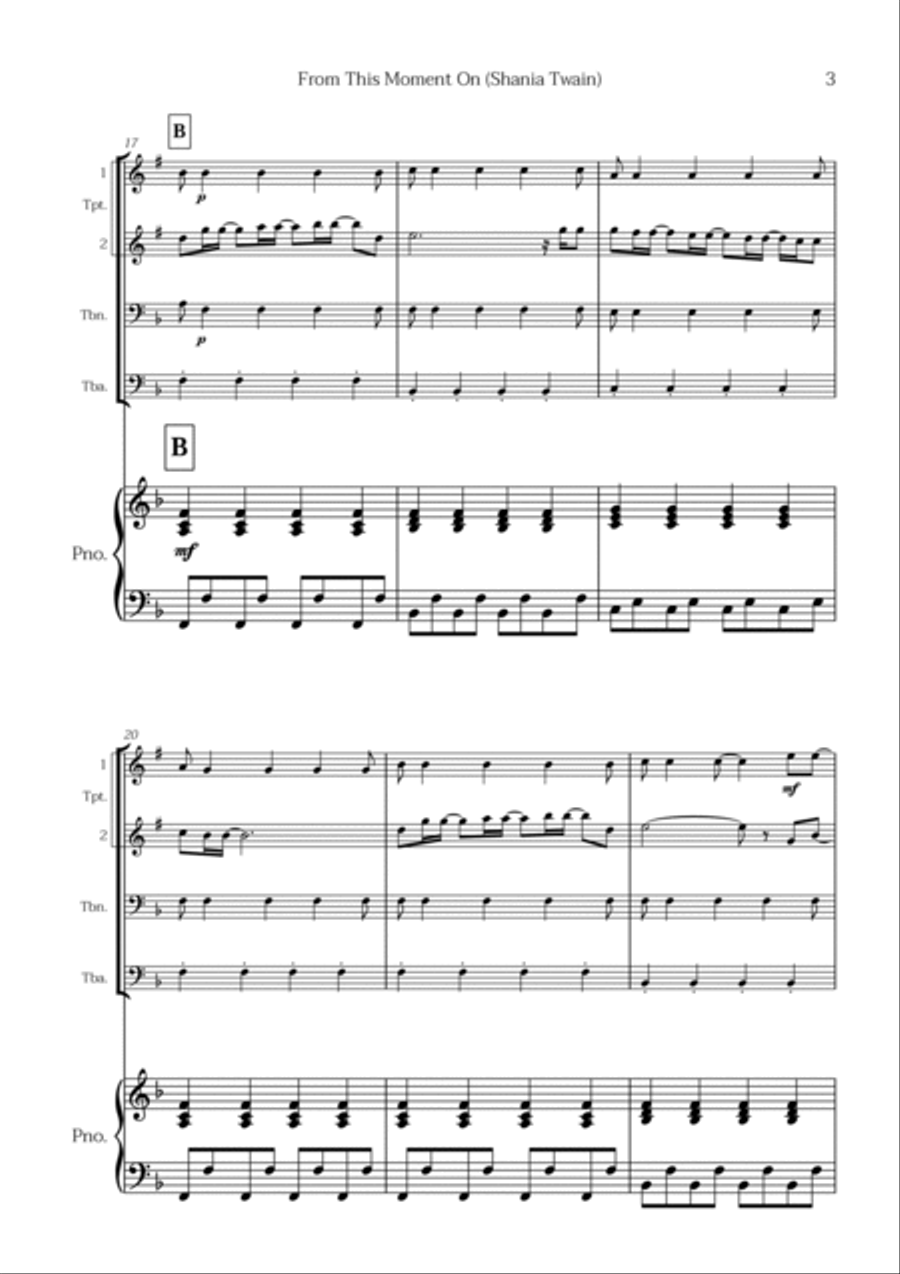 From This Moment On Trombone scores gallery preview page 3