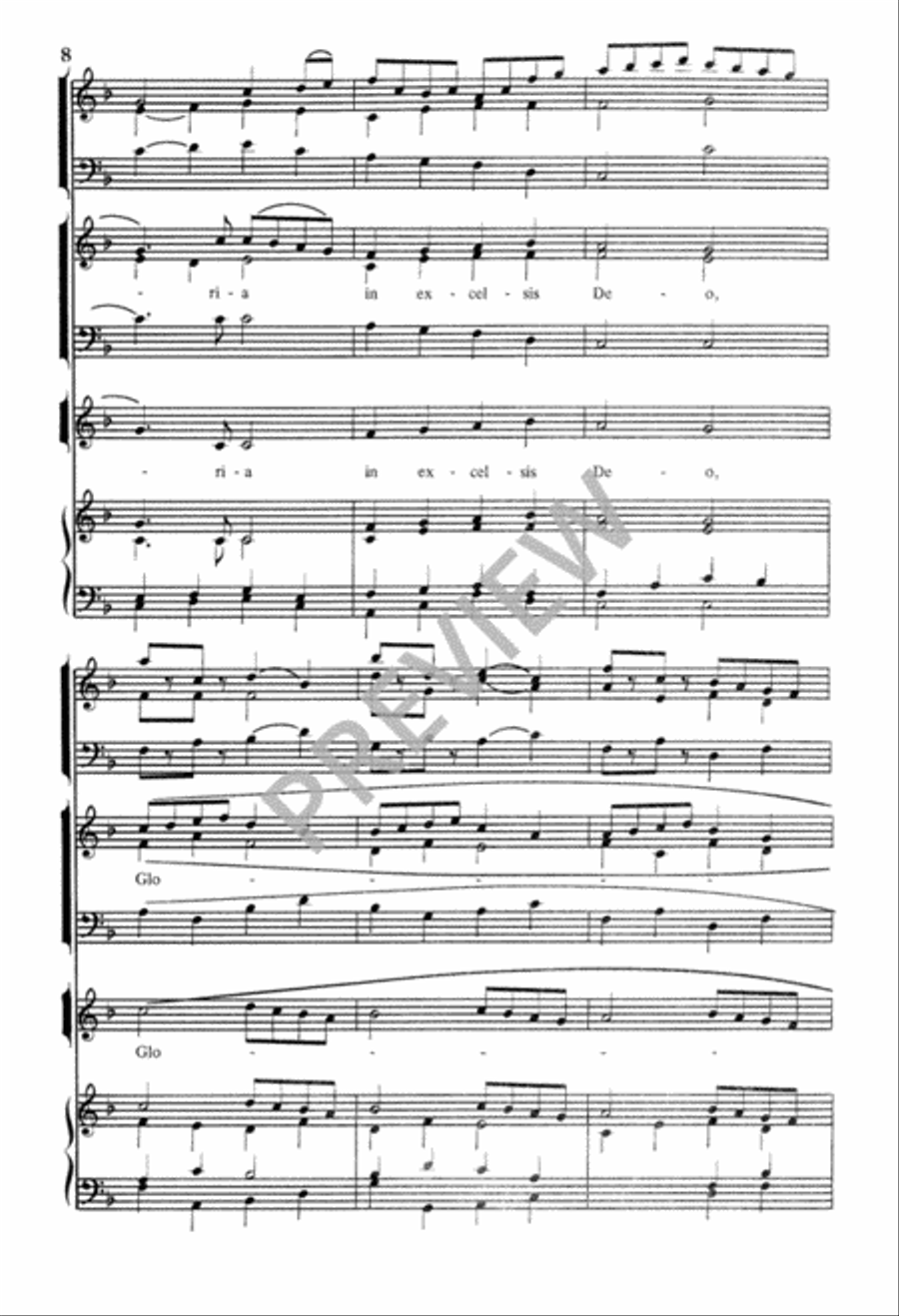 Angels We Have Heard On High 3-Part scores gallery preview page 9