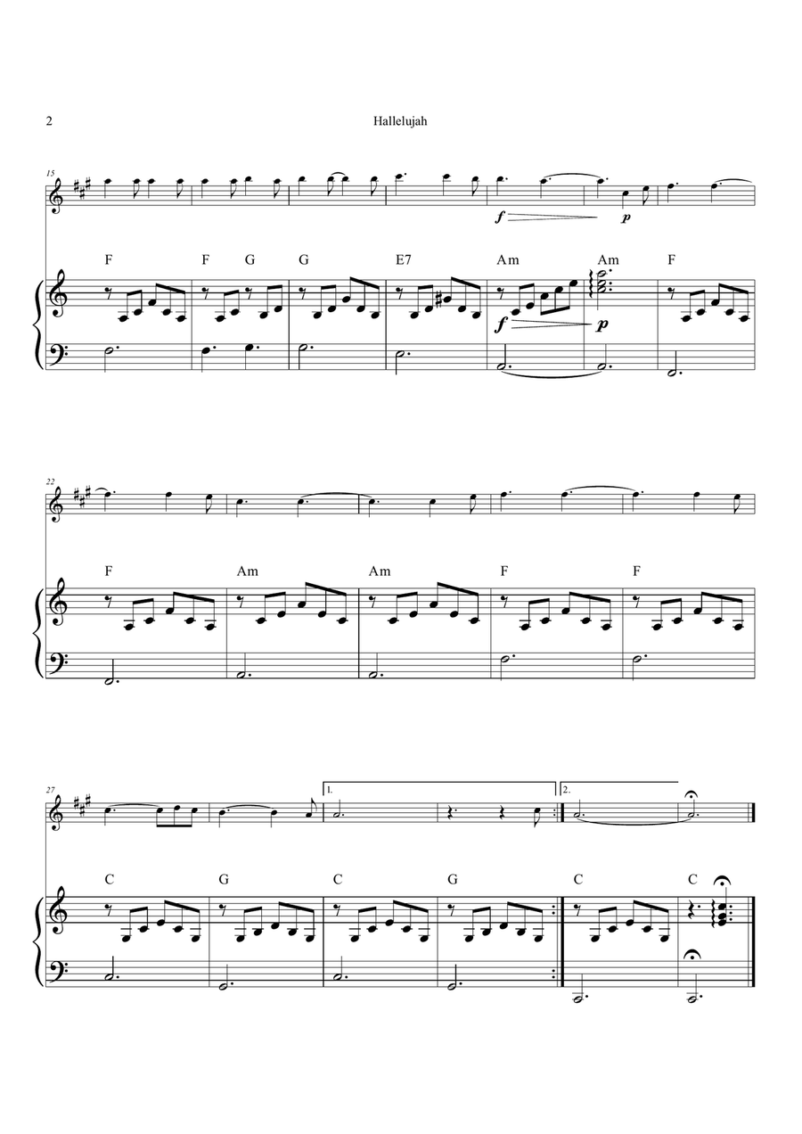 Hallelujah Chamber Music scores gallery preview page 2