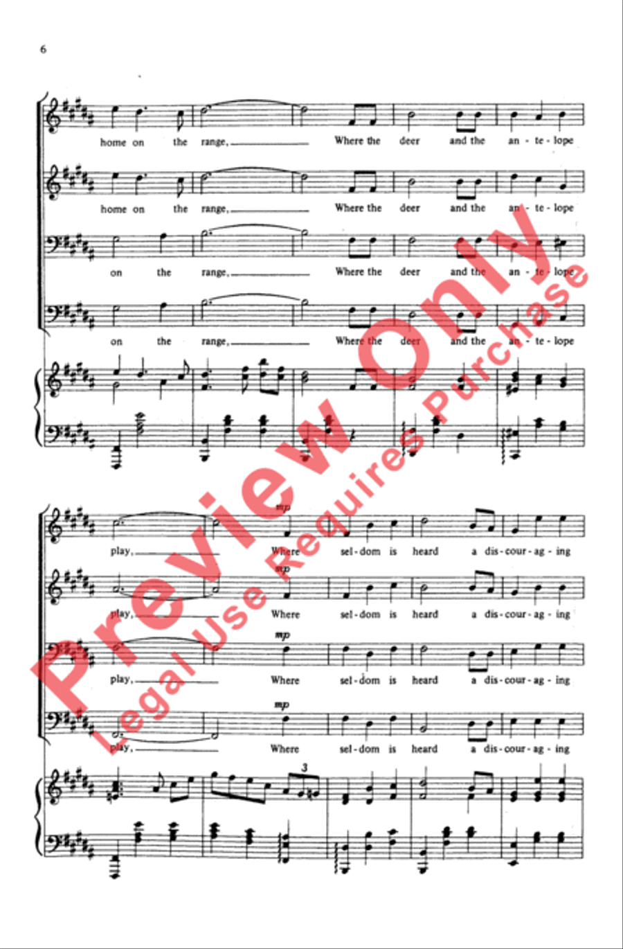 Western Songs Western Songs Men's Choir scores gallery preview page 5