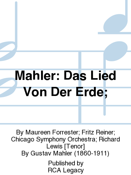 Mahler: Das Lied Von Der Erde;