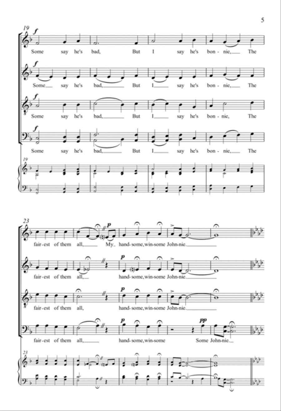 I Know Where I'm Goin' 4-Part scores gallery preview page 3