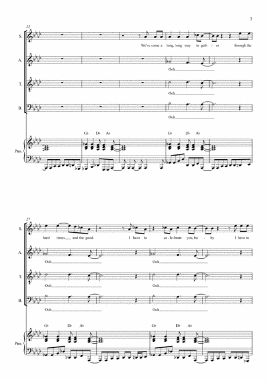 Praise You (praise U) 4-Part scores gallery preview page 3