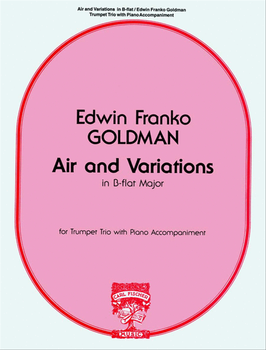 Air and Variations In B-flat Cornet scores gallery preview page 1