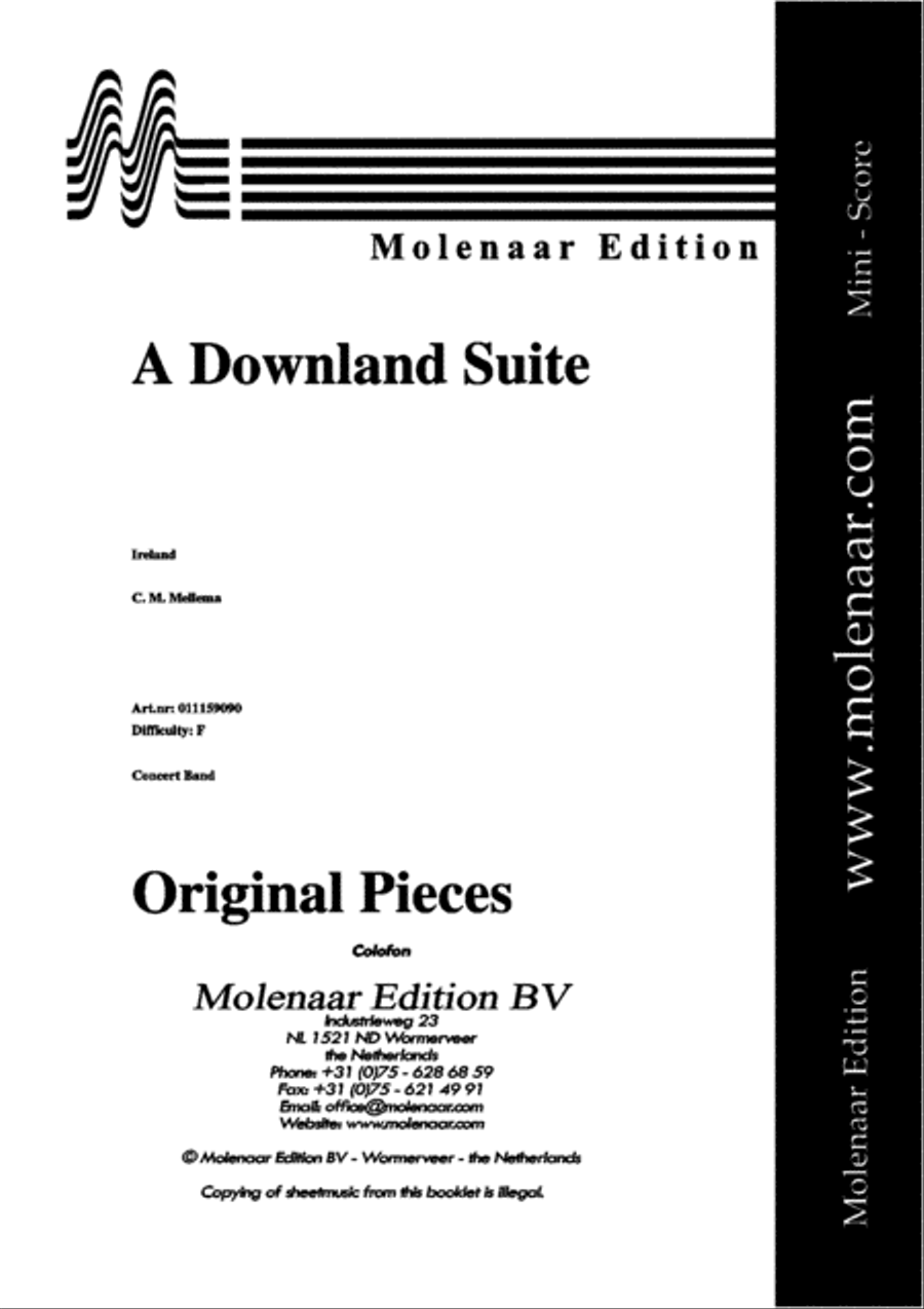 A Downland Suite Concert Band scores gallery preview page 2