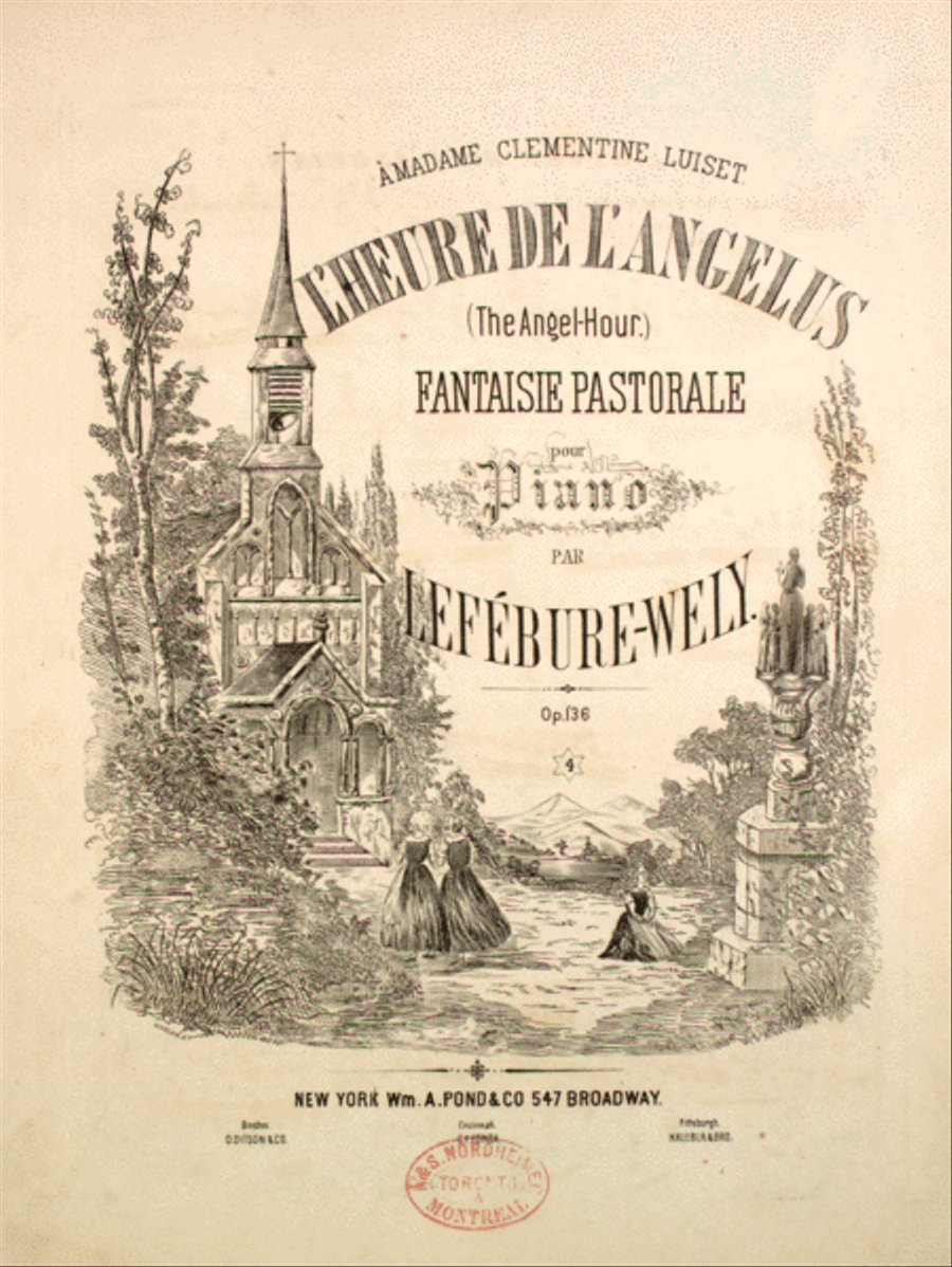 L'Heure de L'Angelus (The Angel Hour). Fantaisie Pastorale Pur Piano Piano Solo scores gallery preview page 1