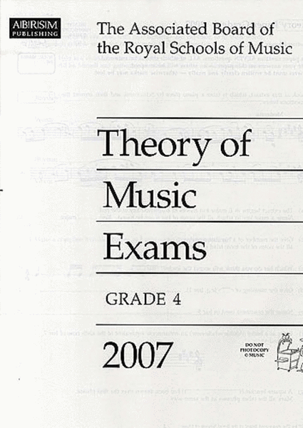 2007 Theory of Music Exams - Grade 4