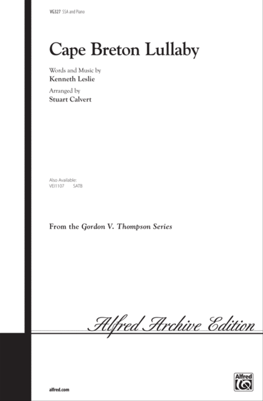 Cape Breton Lullaby Cape Breton Lullaby Women's Choir scores gallery preview page 1